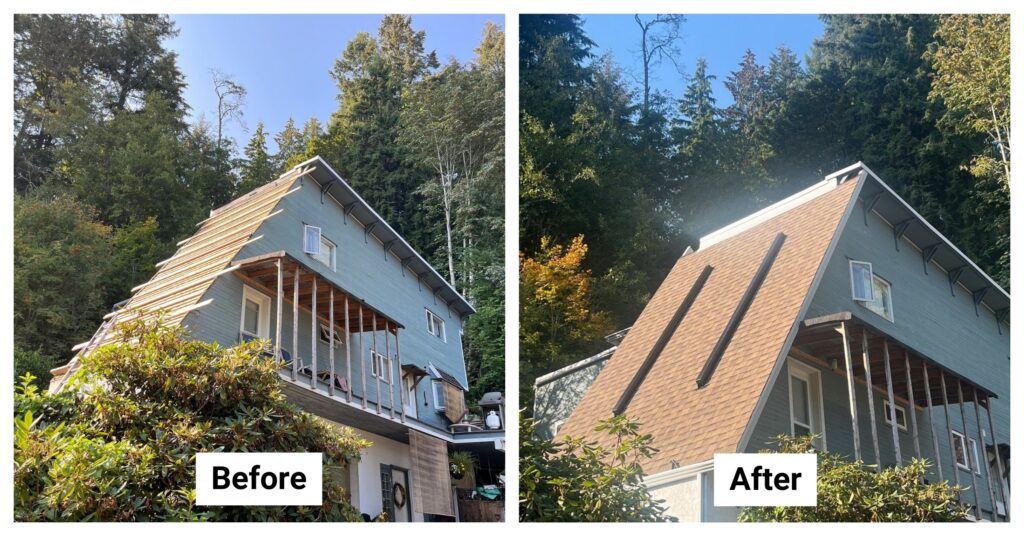 Roof Replacement - from Asphalt Shingle to Asphalt Shingle - 679 Seymour Boulevard, North Vancouver, BC V7J 2J5