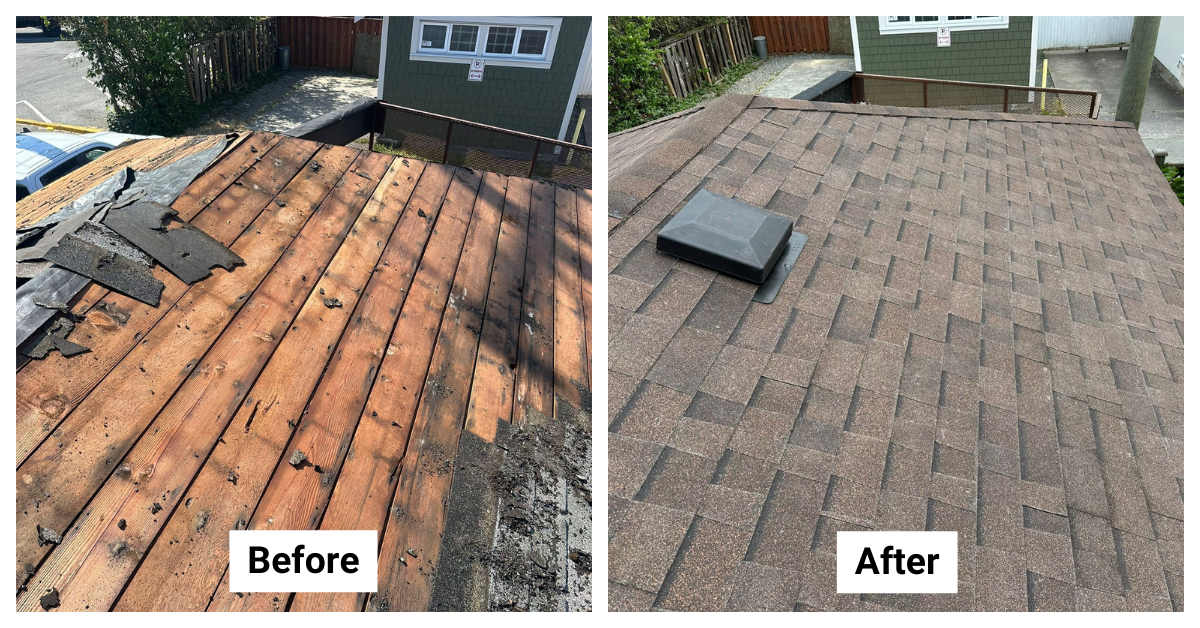 Roof Replacement - from Asphalt Shingle to Asphalt Shingle - 656 East 48th Avenue, Vancouver, BC V5W 2E6